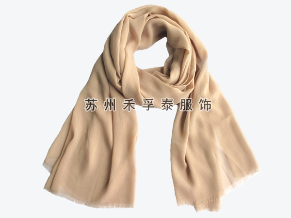 雪纺纯色围巾厂家订做批发