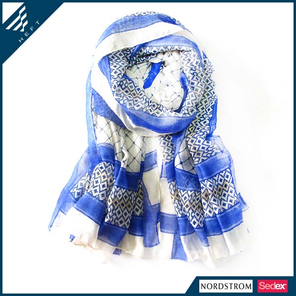 2014新款欧美几何印花披肩  围巾卖家