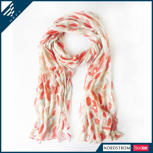 新款时尚清新印花围巾