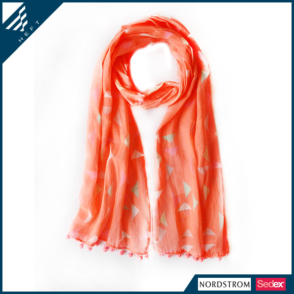 新款时尚三角形儿童印花围巾